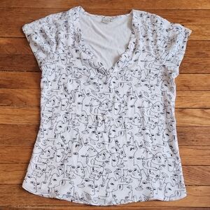 Twik White Graphic Short Sleeve Tee